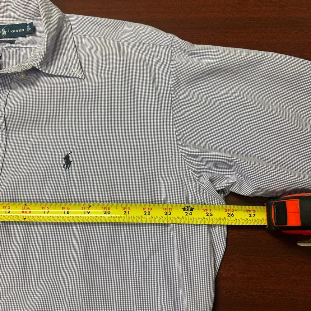 2- Ralph Lauren Button Down‎ Blake Shirts Mens Large Micro Gingham Check Plaid - Picture 5 of 14